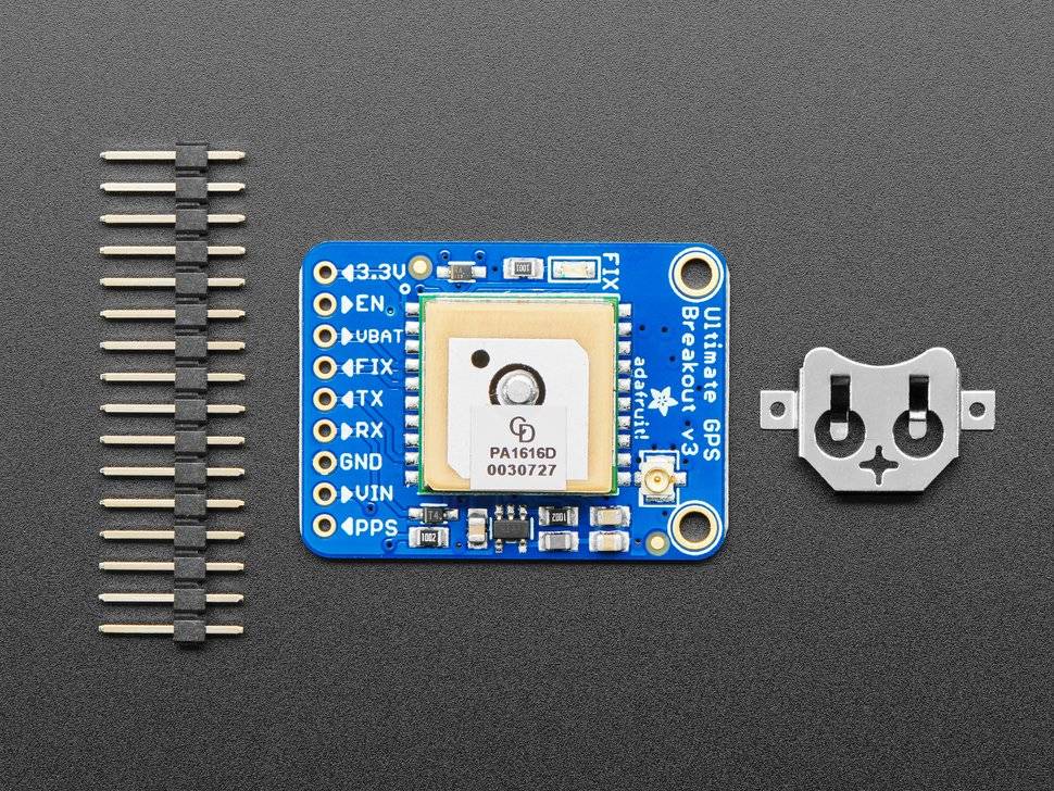 Adafruit Ultimate GPS Breakout with GLONASS GPS PA1616D 99 Channel 10Hz updates