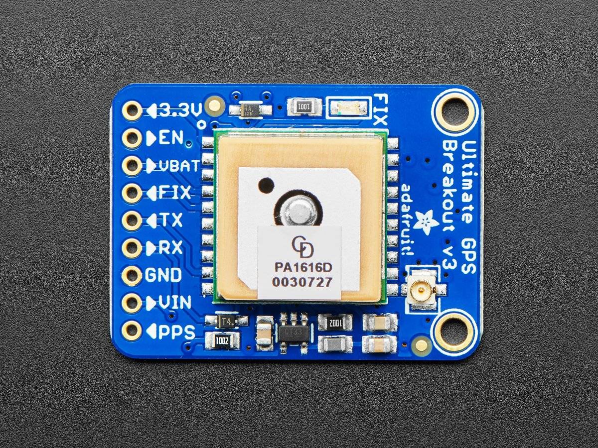 Adafruit Ultimate GPS Breakout with GLONASS GPS PA1616D 99 Channel 10Hz updates