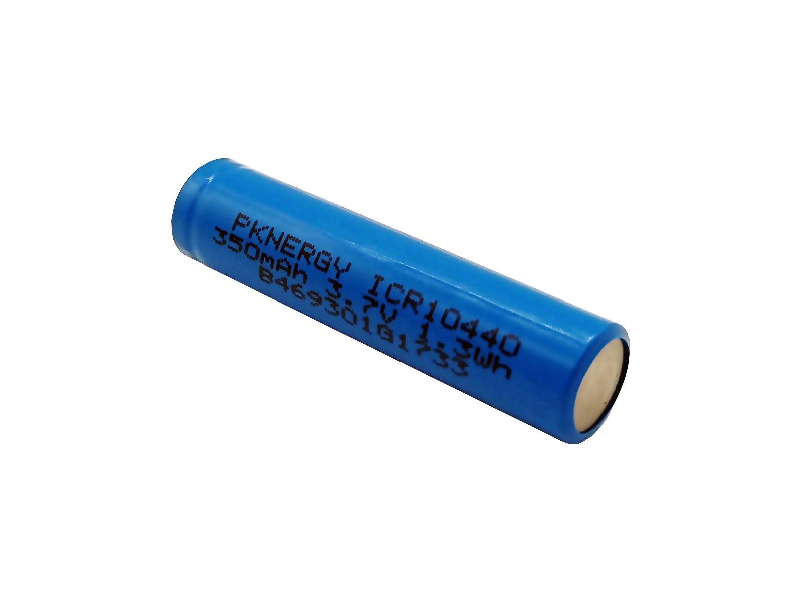 Li-Ion Akku Lithium Ionen Batterie ICR10440 3.7V 350mAh ohne Schutzschaltung