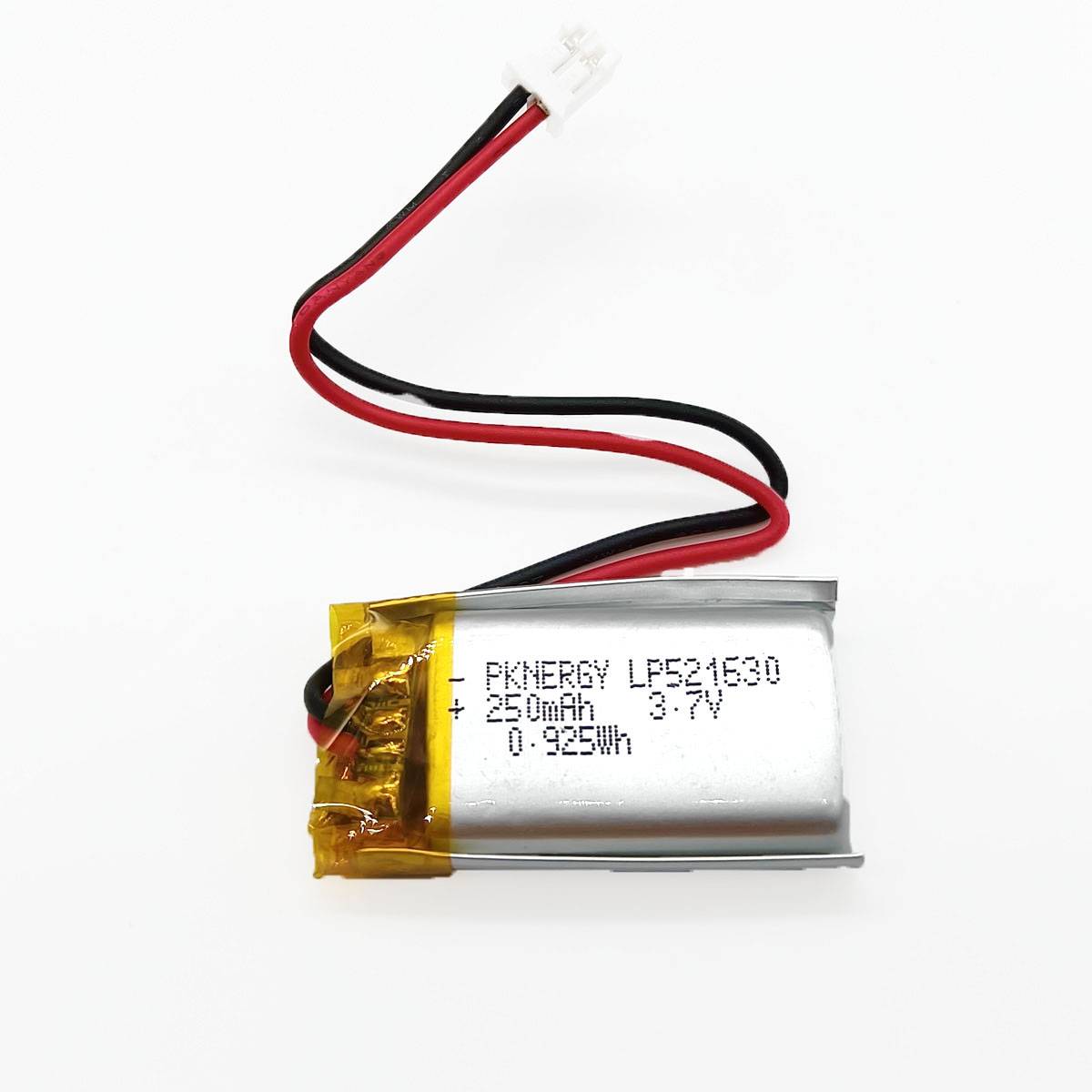 LiPo Akku Lithium-Ion Polymer Batterie 3,7V 250mAh JST-PHR-2 Stecker LP521630