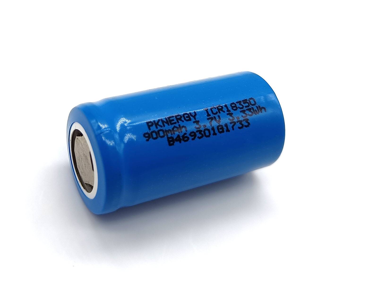 Li-Ion Akku Lithium Ionen Batterie ICR18350 3.7V 900mAh ohne Schutzschaltung