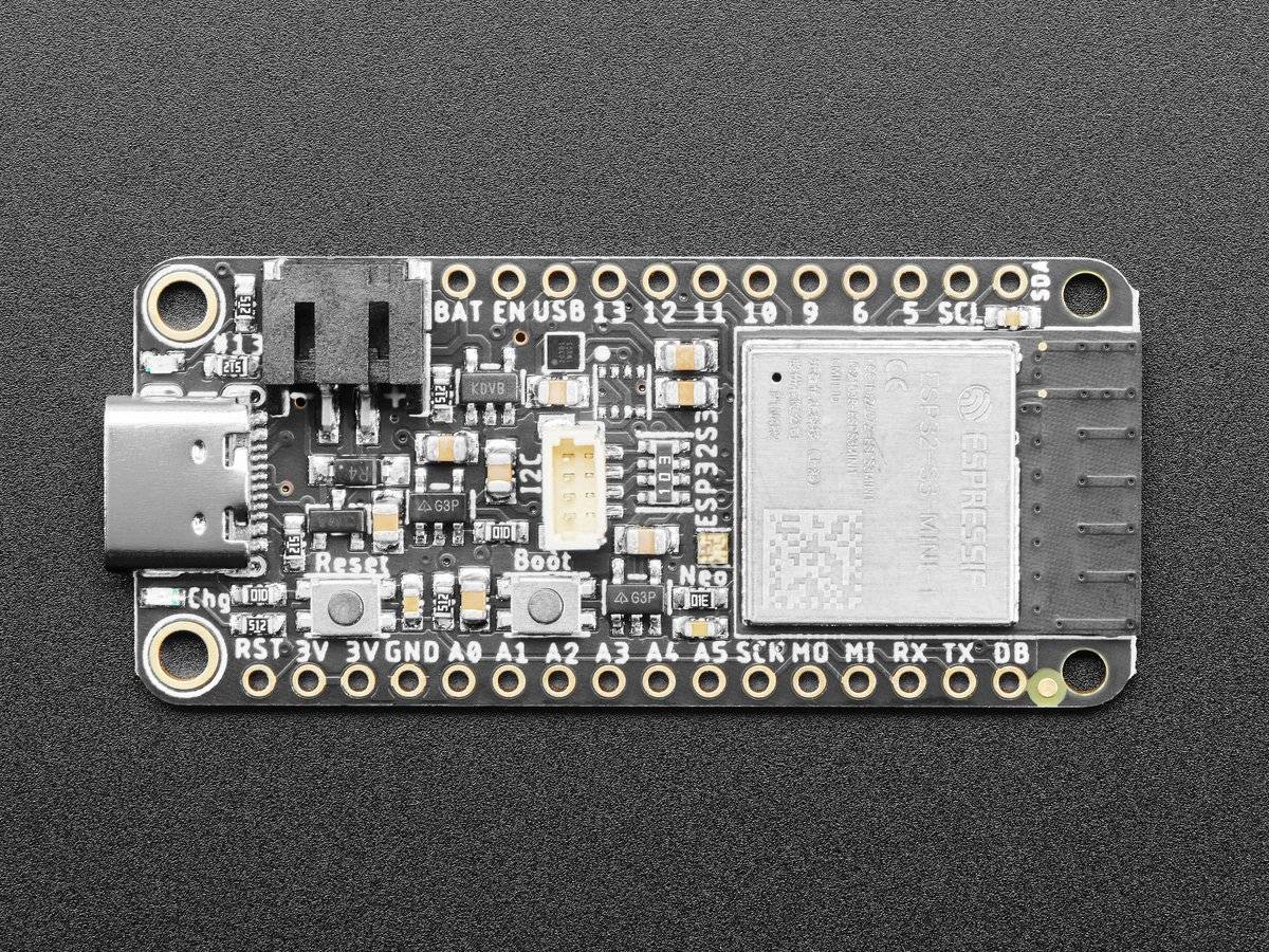 Adafruit ESP32-S3 Feather with 4MB Flash 2MB PSRAM STEMMA QT Qwiic 5477