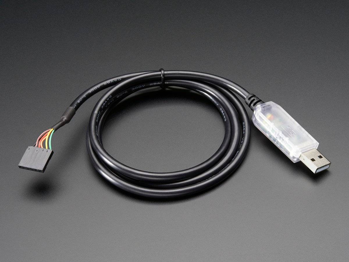 Adafruit FTDI Serial TTL-232 USB Cable for Debugging Bootloading Programming 70