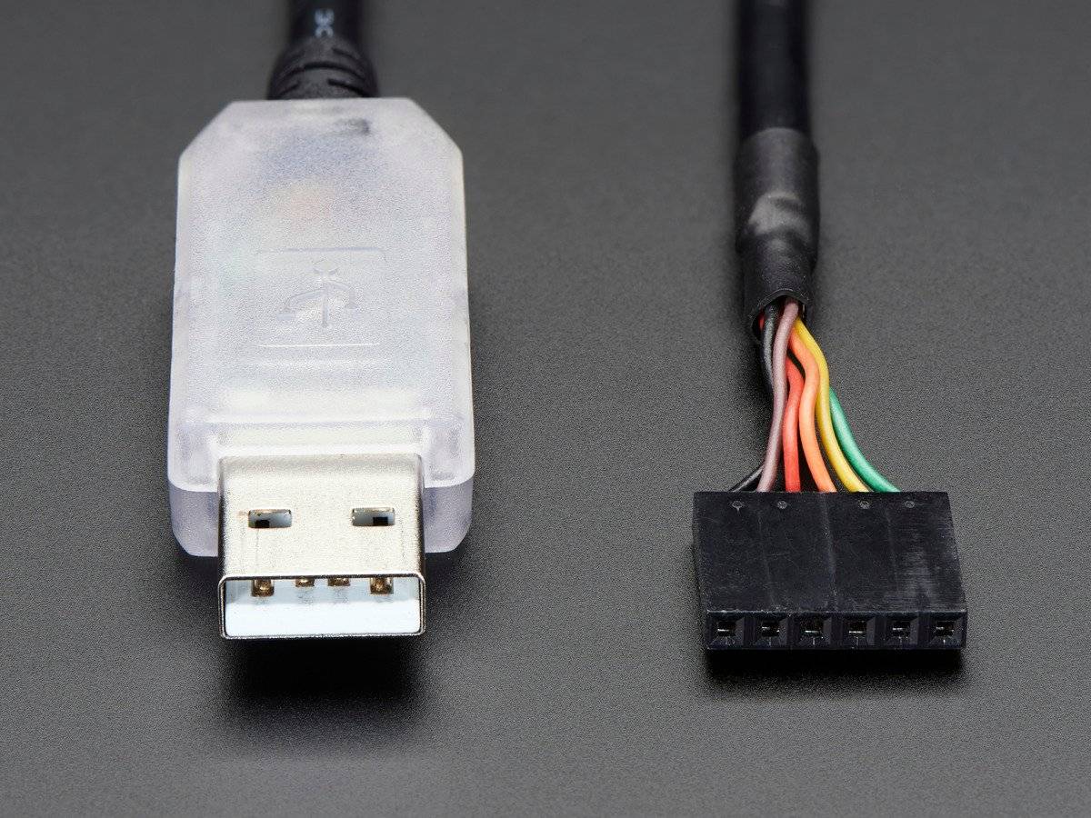 Adafruit FTDI Serial TTL-232 USB Cable for Debugging Bootloading Programming 70