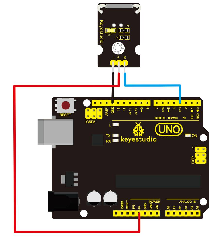 Keyestudio Reed Switch Sensor Magnetron Module for Arduino