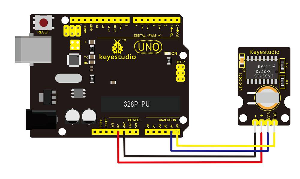Keyestudio DS3231 RTC Module for Arduino I2C Interface High Precision