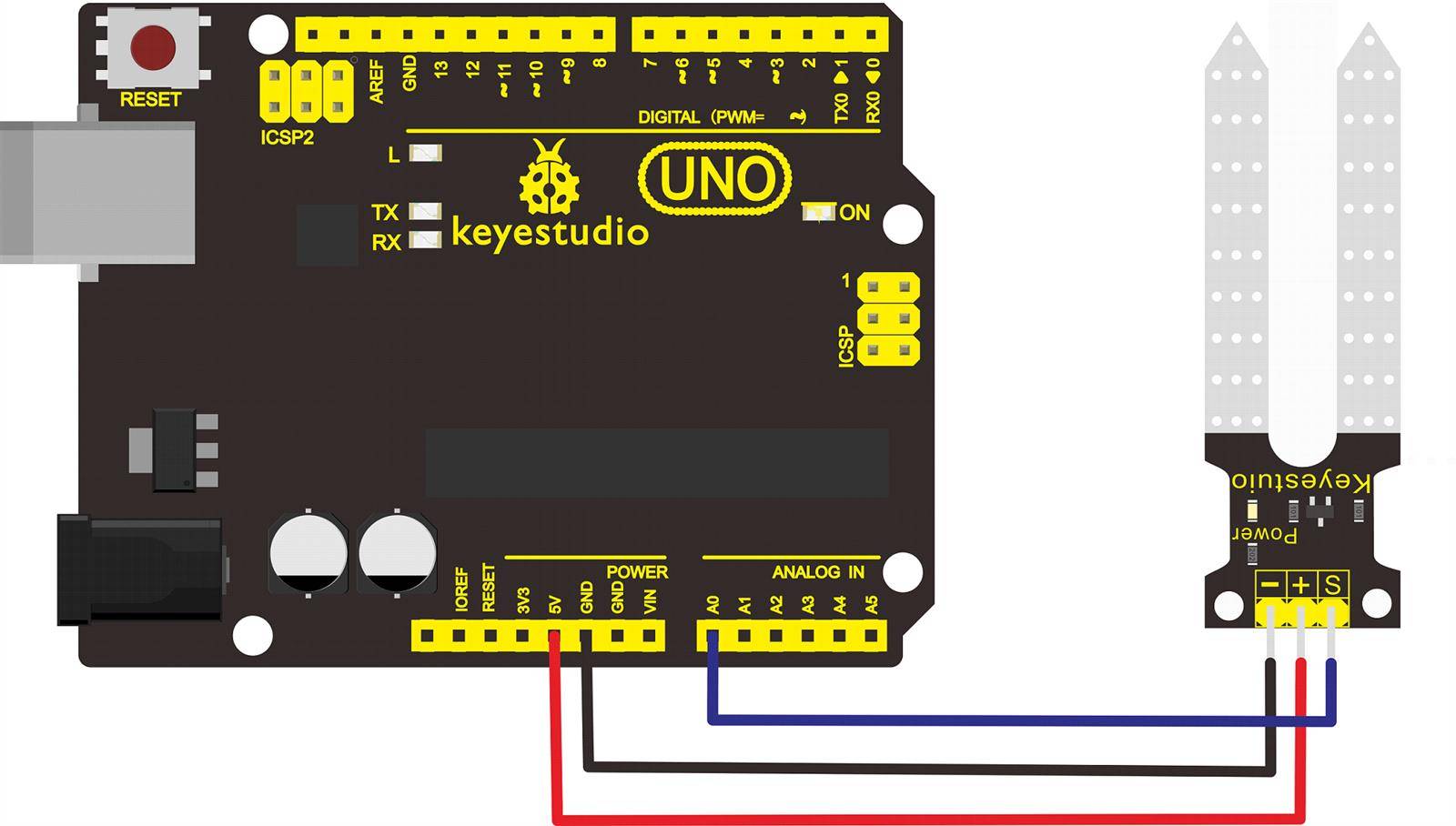 Keyestudio Soil Humidity Sensor Compatible with Arduino
