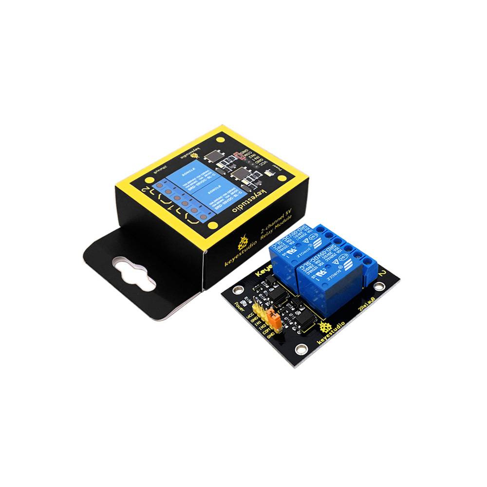 Keyestudio 2CH 5V Relay Module Compatible with Arduino ARM PIC AVR DSP