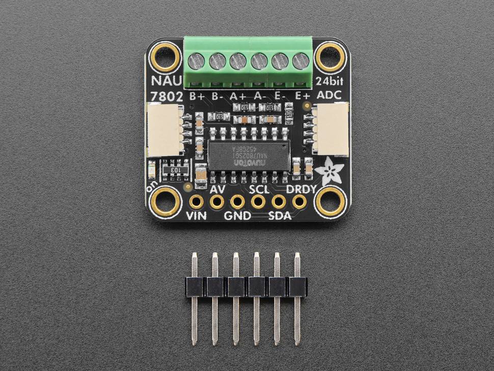 Adafruit NAU7802 24-Bit ADC Compatible with Arduino STEMMA QT Qwiic 4538