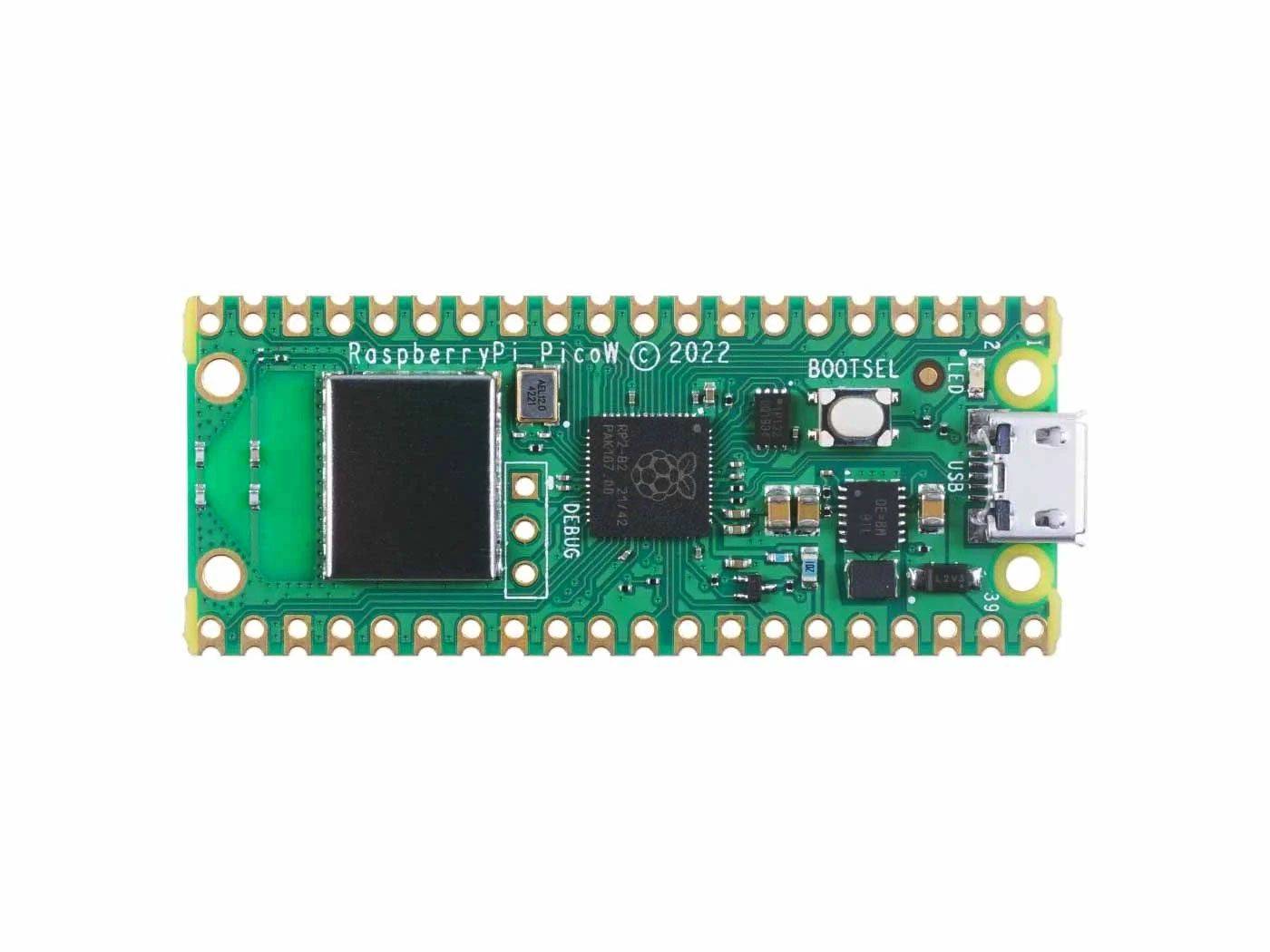 Raspberry Pi Pico W Dev Board with Wireless Chip CYW43439