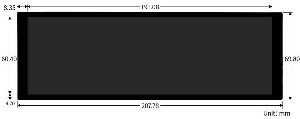 WaveShare 7.9inch Capacitive Touch Display for Raspberry Pi 400x1280 IPS DSI Interface