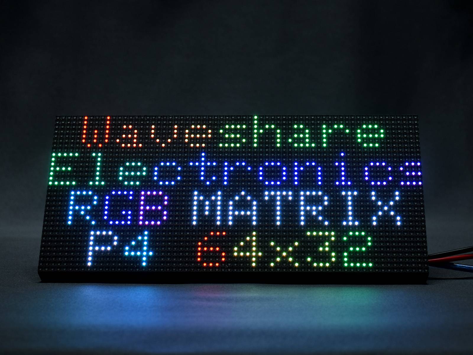 WaveShare RGB Full-Color LED Matrix Panel 64x32 Pixels 4mm Pitch