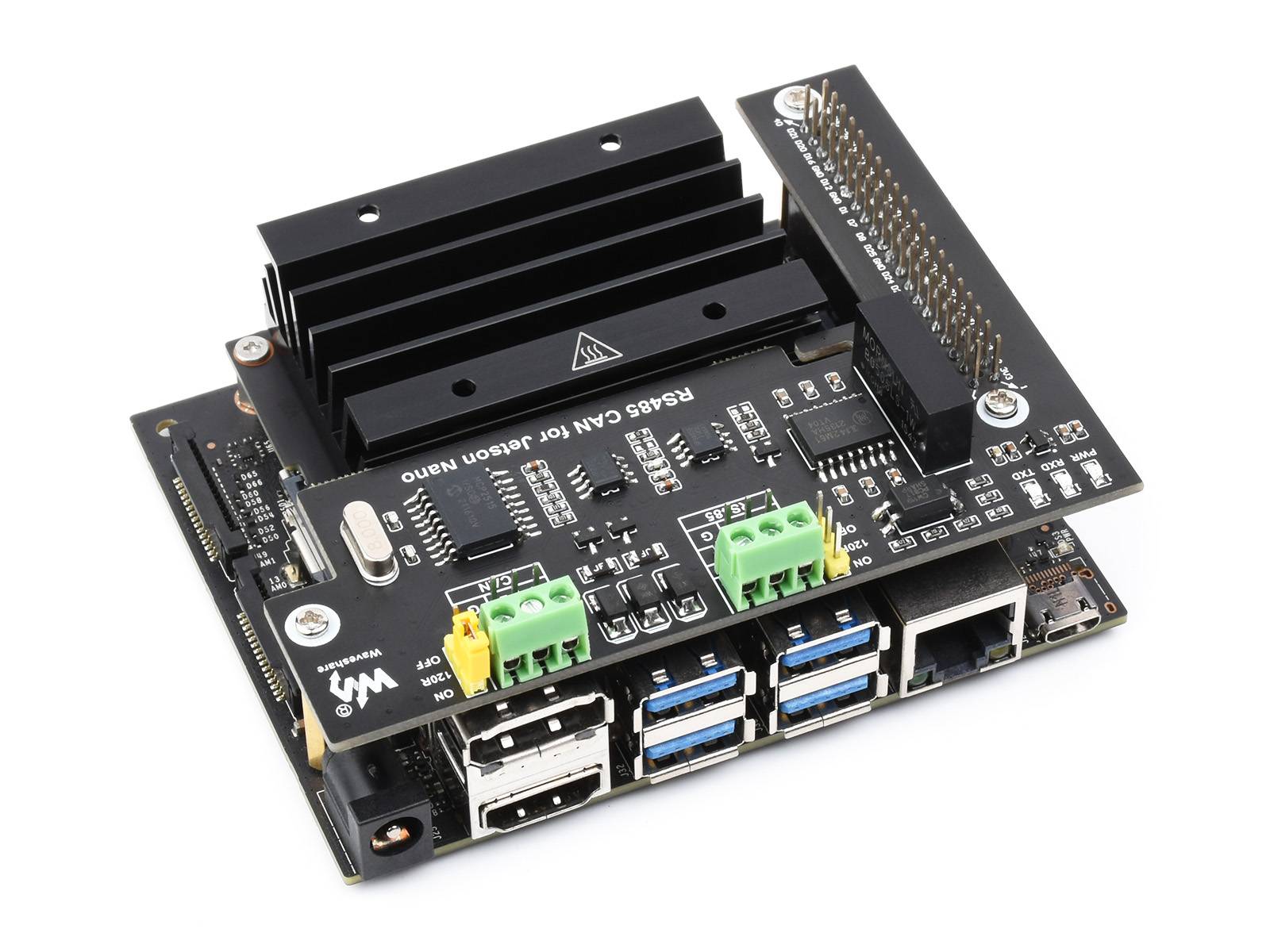 WaveShare RS485 CAN Expansion Board for Jetson Nano Digital Isolation