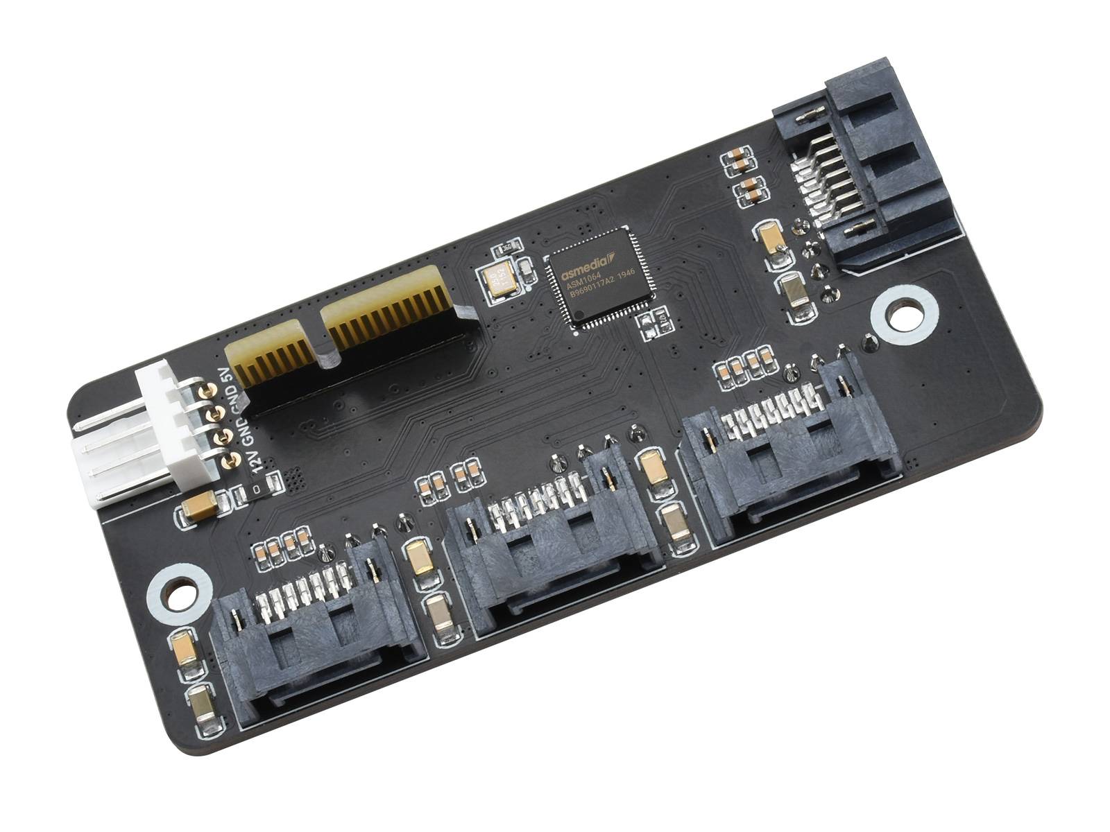 WaveShare PCIe to 4CH SATA 3.0 Expander Supports Raspberry Pi CM4