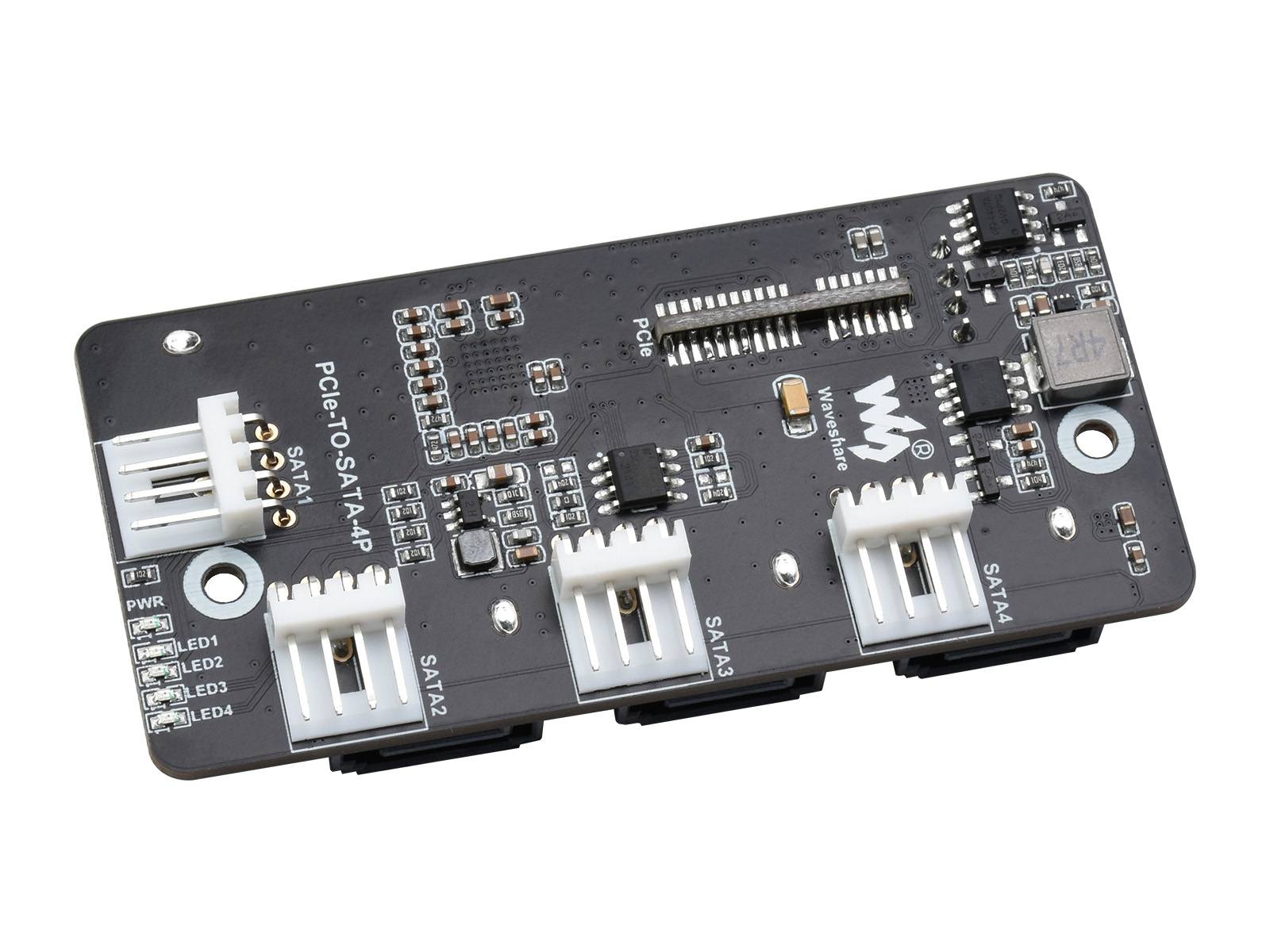 WaveShare PCIe to 4CH SATA 3.0 Expander Supports Raspberry Pi CM4