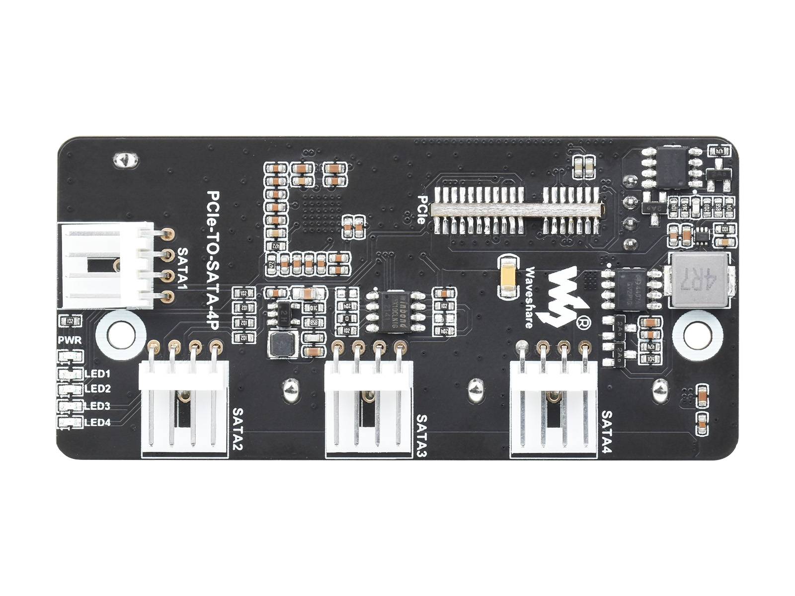 WaveShare PCIe to 4CH SATA 3.0 Expander Supports Raspberry Pi CM4