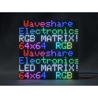 WaveShare RGB Full-Color LED Matrix Panel 64x64 Pixels 3mm Pitch Adjustable Brightness WaveShare RGB Full-Color LED Matrix Panel 64x64 Pixels 3mm Pitch Adjustable Brightness