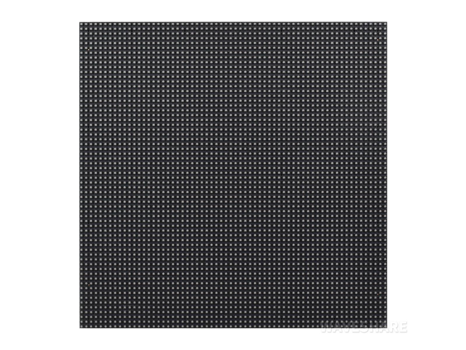WaveShare RGB Full-Color LED Matrix Panel 64x64 Pixels 3mm Pitch Adjustable Brightness