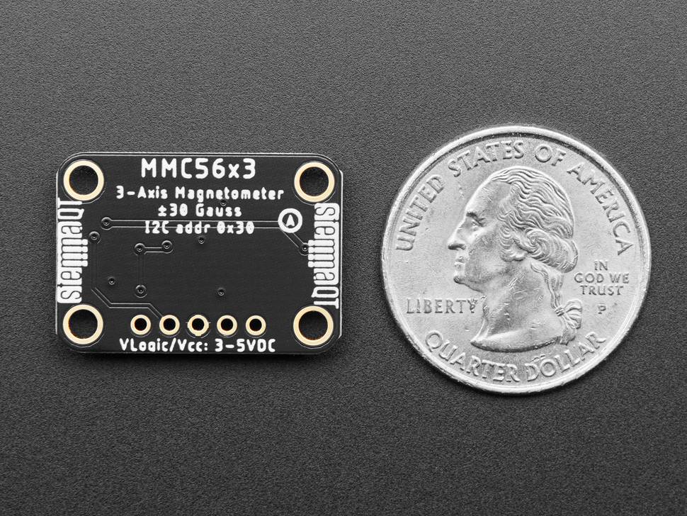Adafruit Triple-Axis Magnetometer MMC5603 Module STEMMA QT Qwiic 5579