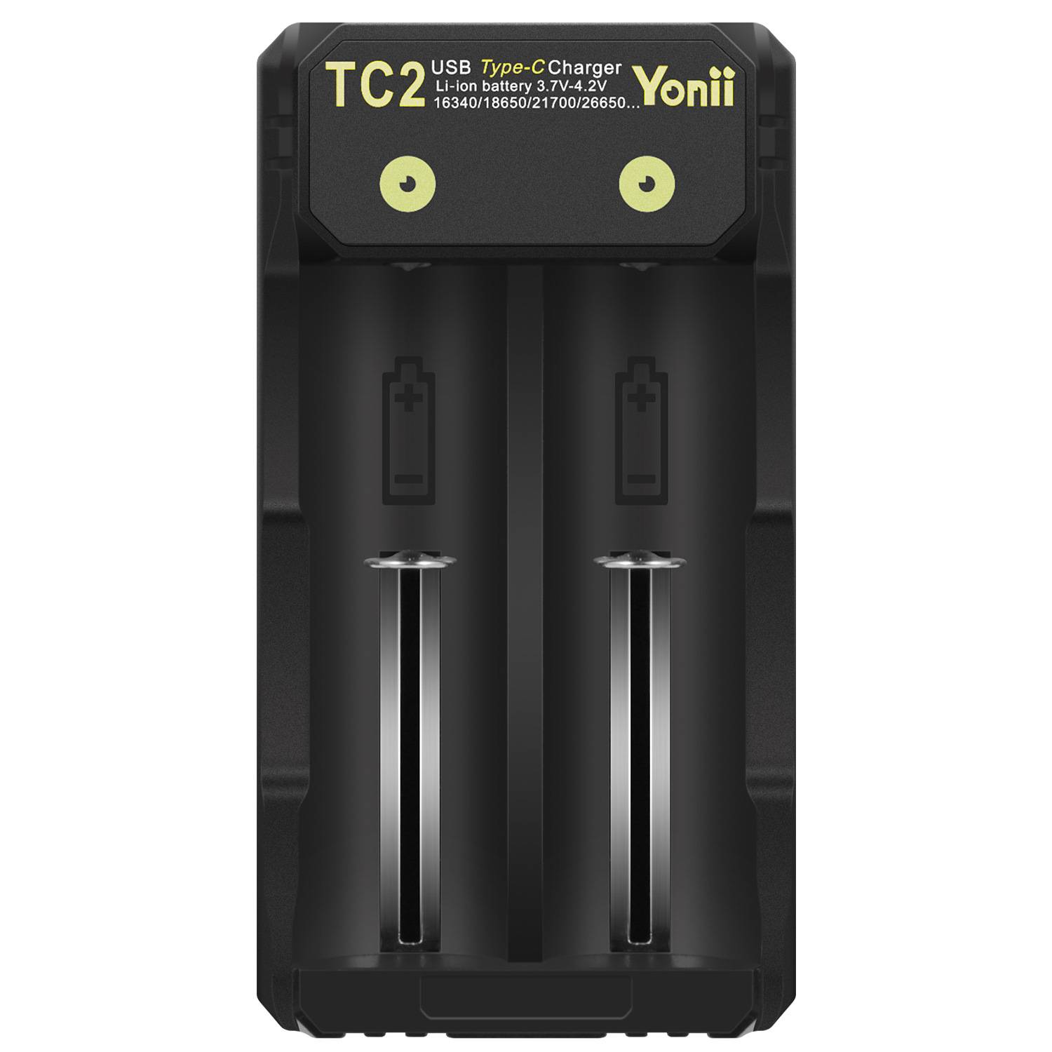 TC2 Type-C 18650 Li-ion Battery Charger Dual Slot