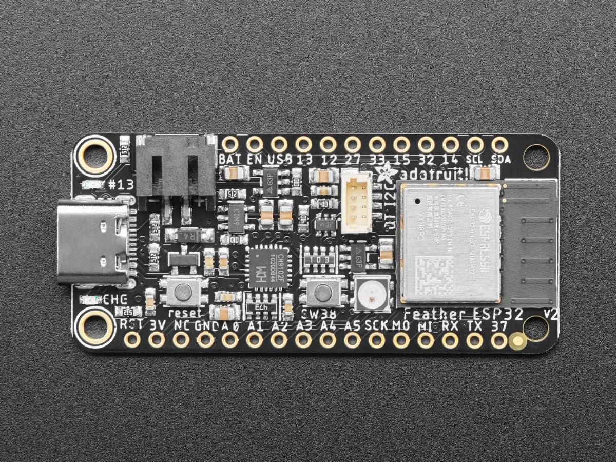 Adafruit ESP32 Feather V2 with 8MB Flash 2MB PSRAM USB Type C QT I2C 5400