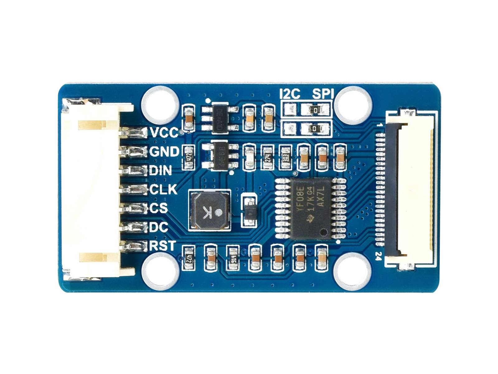 WaveShare 1.51inch Transparent OLED Display 128x64 SPI/I2C Interface Light Blue
