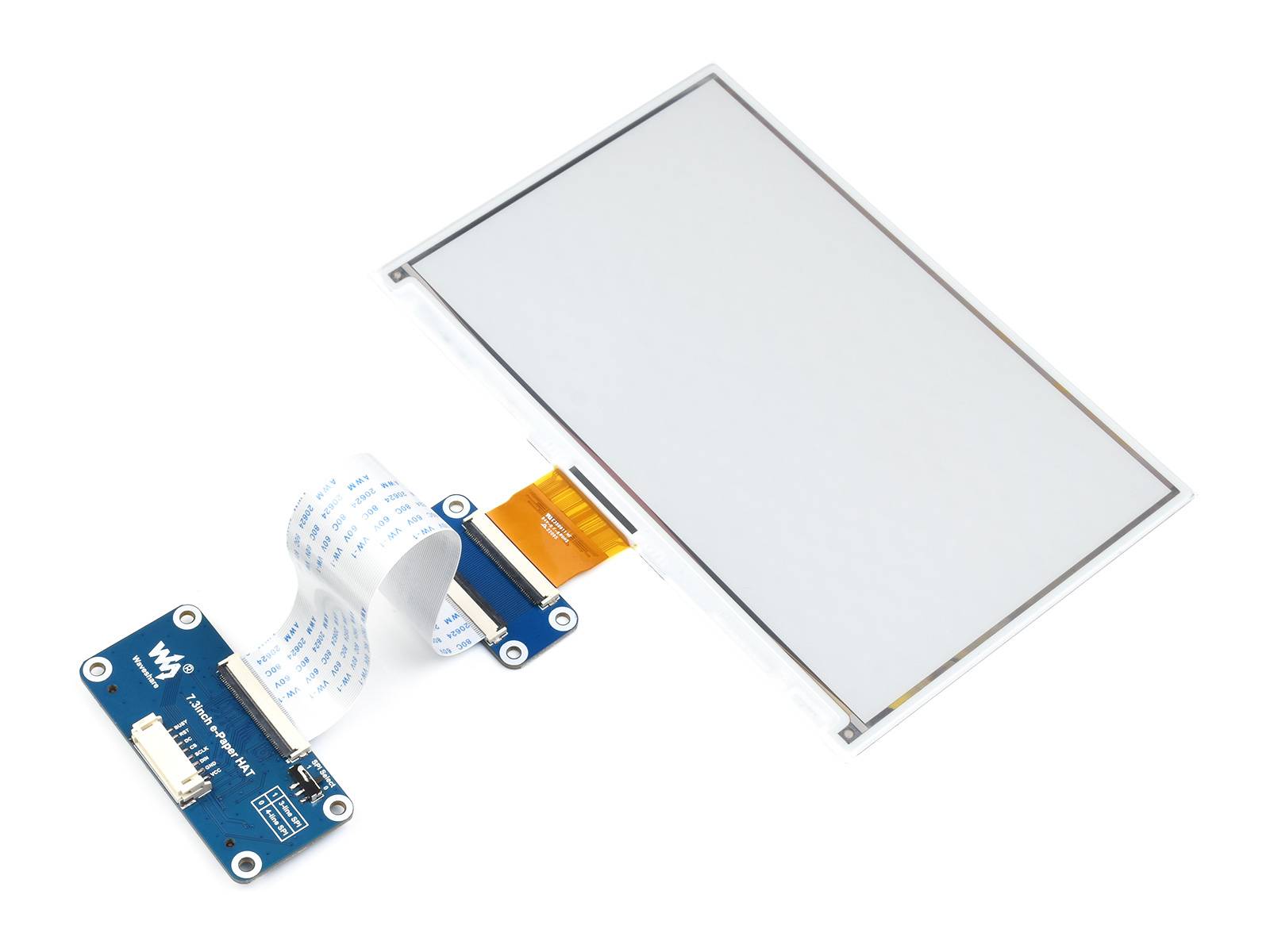 WaveShare 7.3inch e-Paper HAT (G) 800 x 480 Red/Yellow/Black/White