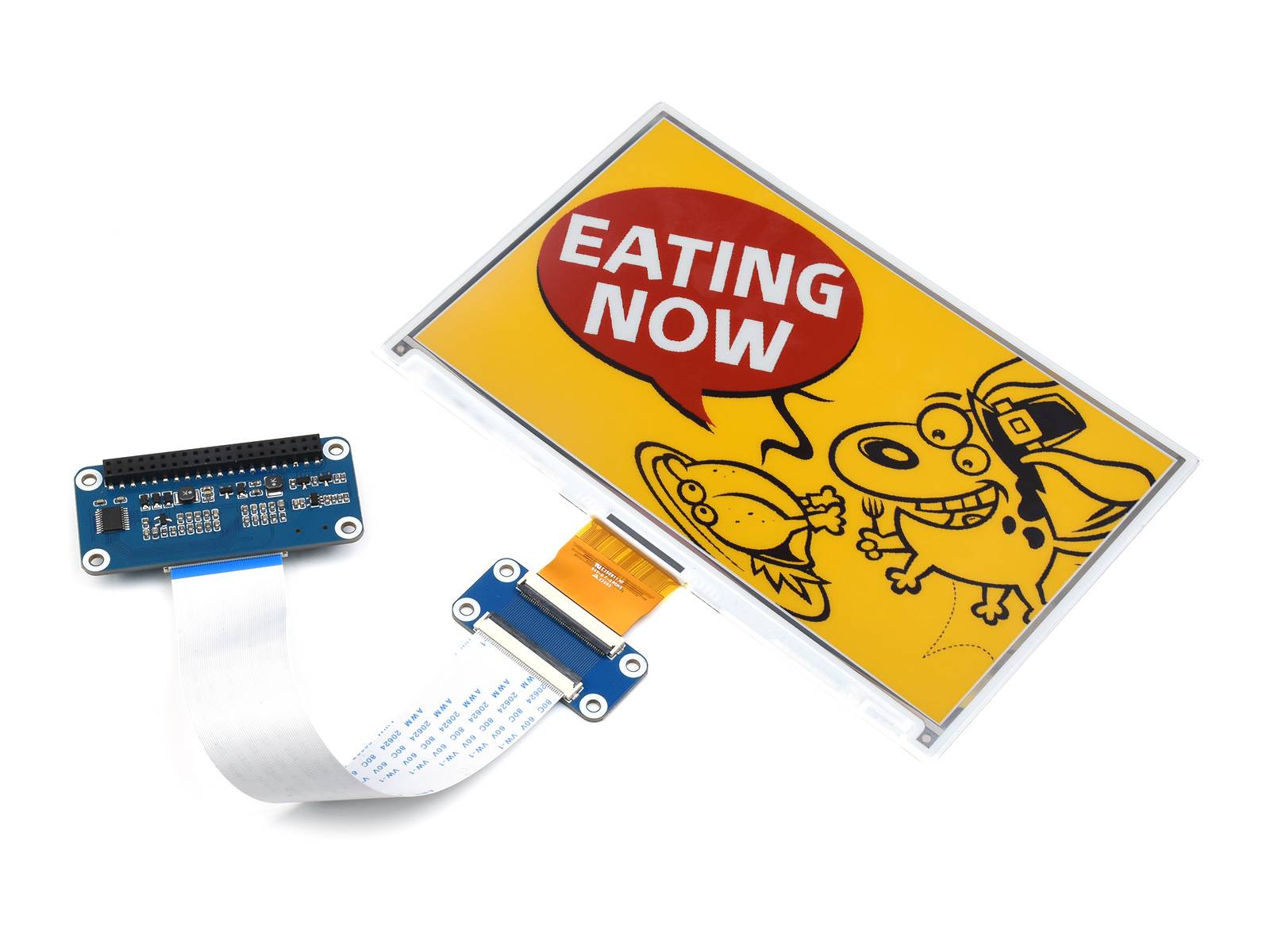 WaveShare 7.3inch e-Paper HAT (G) 800 x 480 Red/Yellow/Black/White