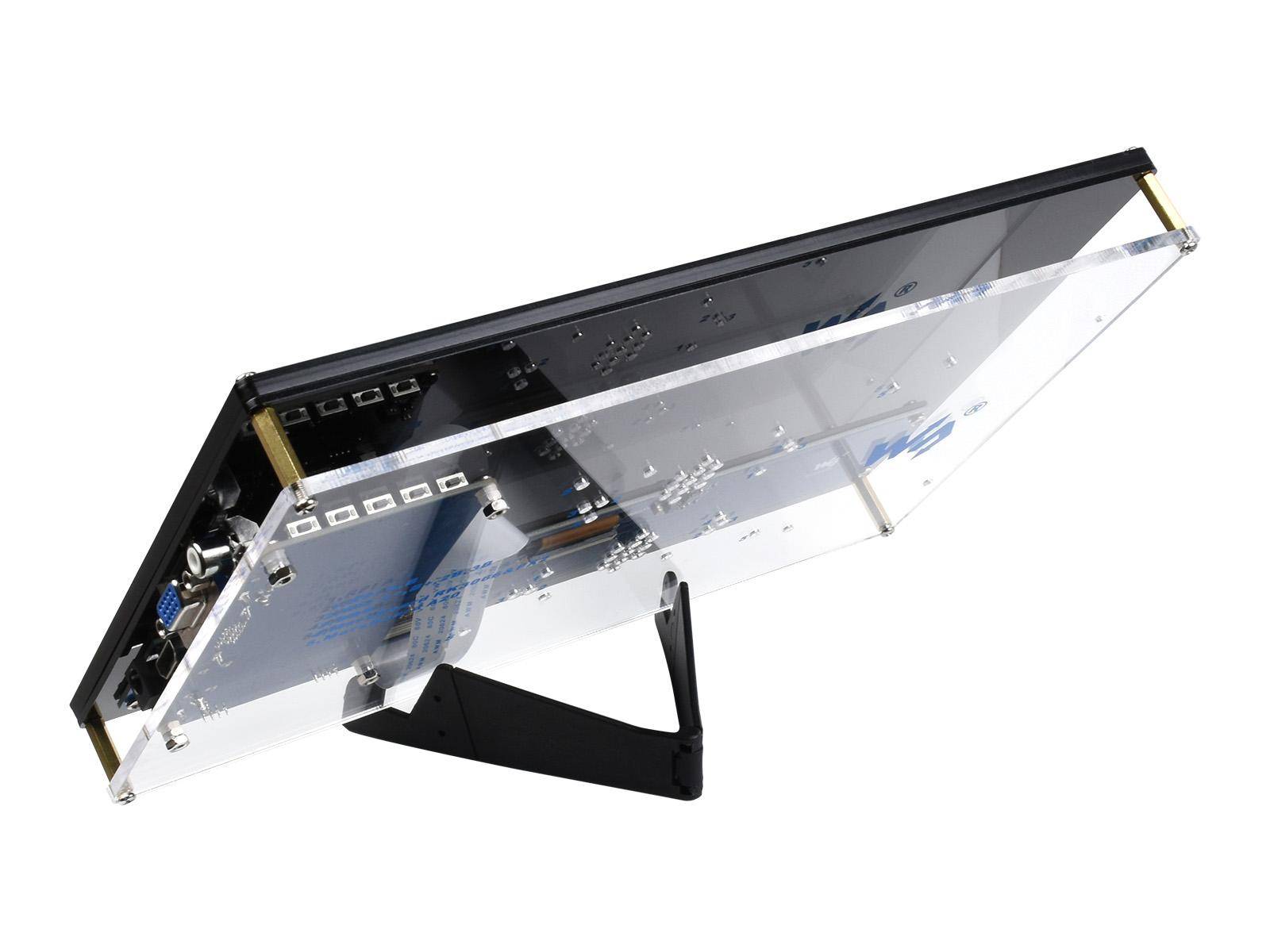 Waveshare 10,1 Zoll Touchscreen-Display, IPS, HDMI VGA AV, USB-Touch, 1024×600, 5V