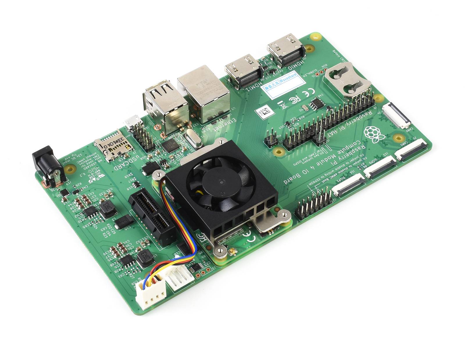 WaveShare Dedicated 3007 Cooling Fan 12V for Raspberry Pi Compute Module 4 CM4