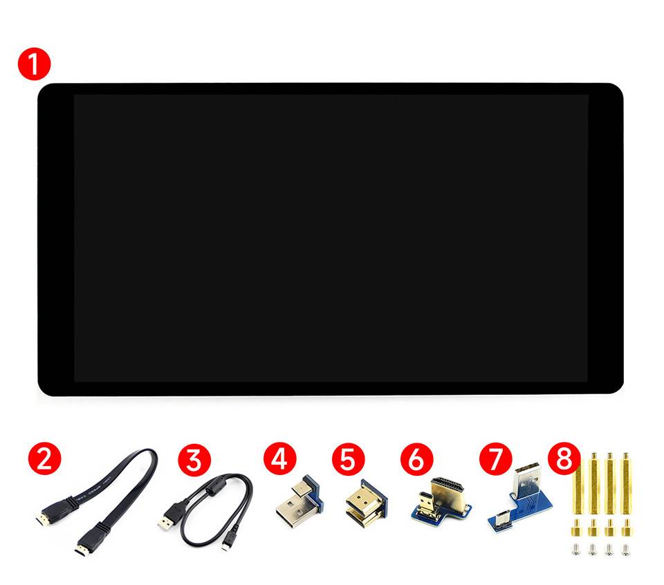 WaveShare 5.5inch 2K Capacitive Touch LCD Display for Raspberry Pi 1440x2560 HDMI