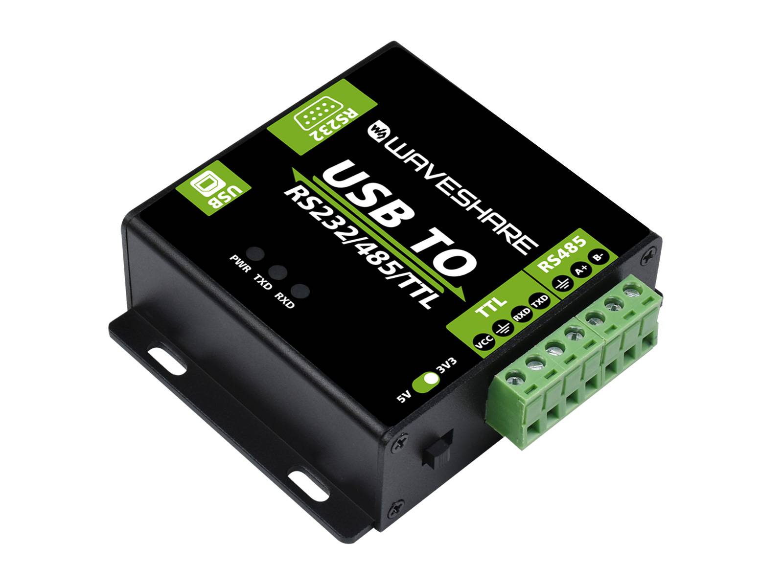 WaveShare CH343G USB TO RS232/485/TTL Interface Converter Industrial Isolation