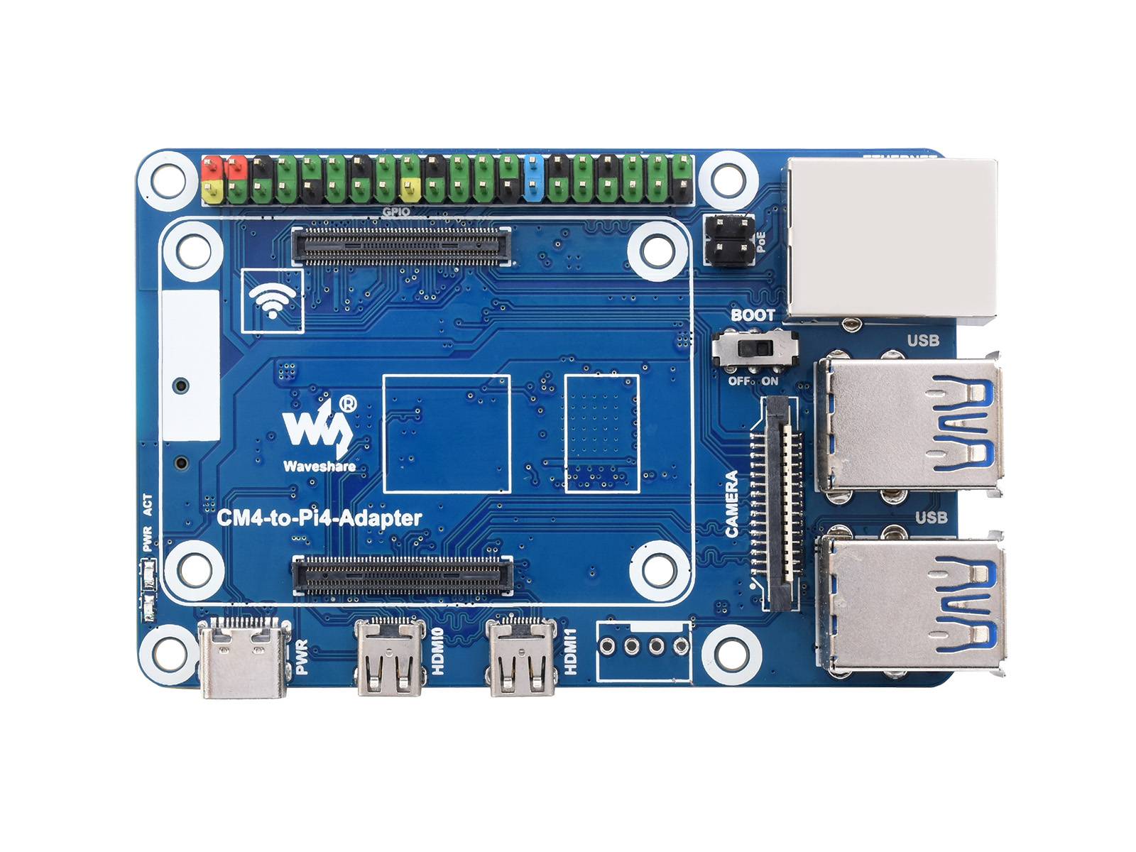 WaveShare CM4 to Pi 4B Adapter Alternative Solution for Raspberry Pi 4B 23508