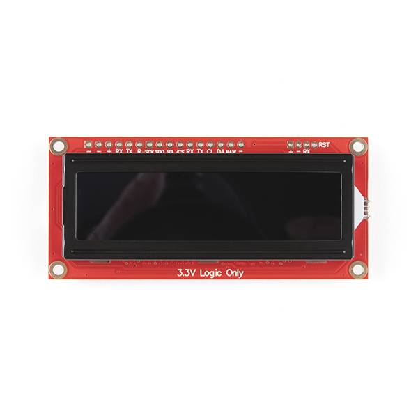 SparkFun 16x2 SerLCD RGB Text Qwiic 3.3V Logic LCD-16397
