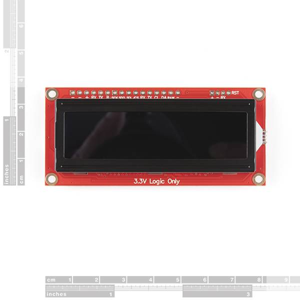 SparkFun 16x2 SerLCD RGB Text Qwiic 3.3V Logic LCD-16397