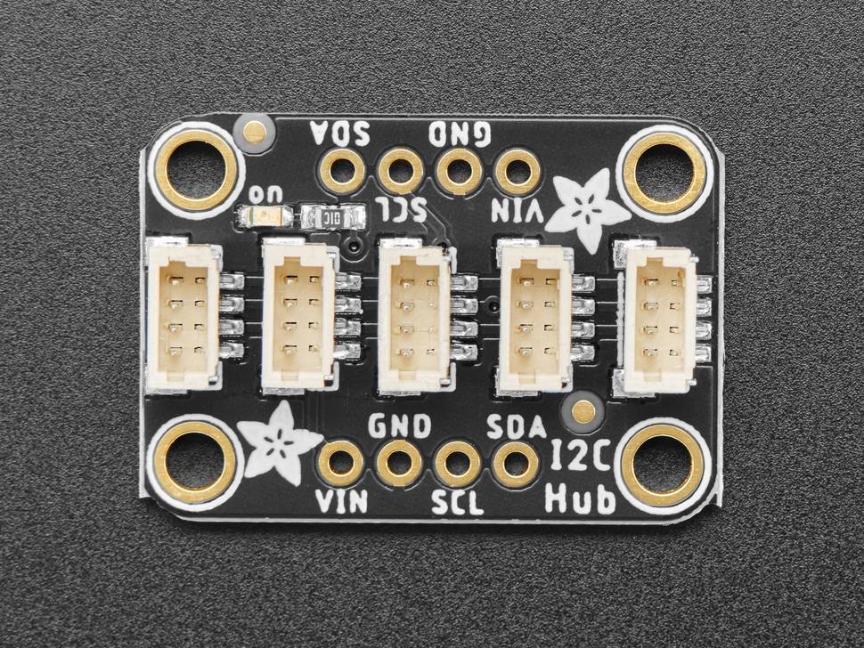 Adafruit Qwiic Stemma QT 5 Port Hub with JST SH 1mm Connectors 5625