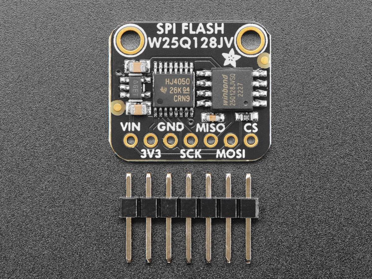 Adafruit SPI FLASH Breakout W25Q128 Chip 128MBit 16MByte 5643