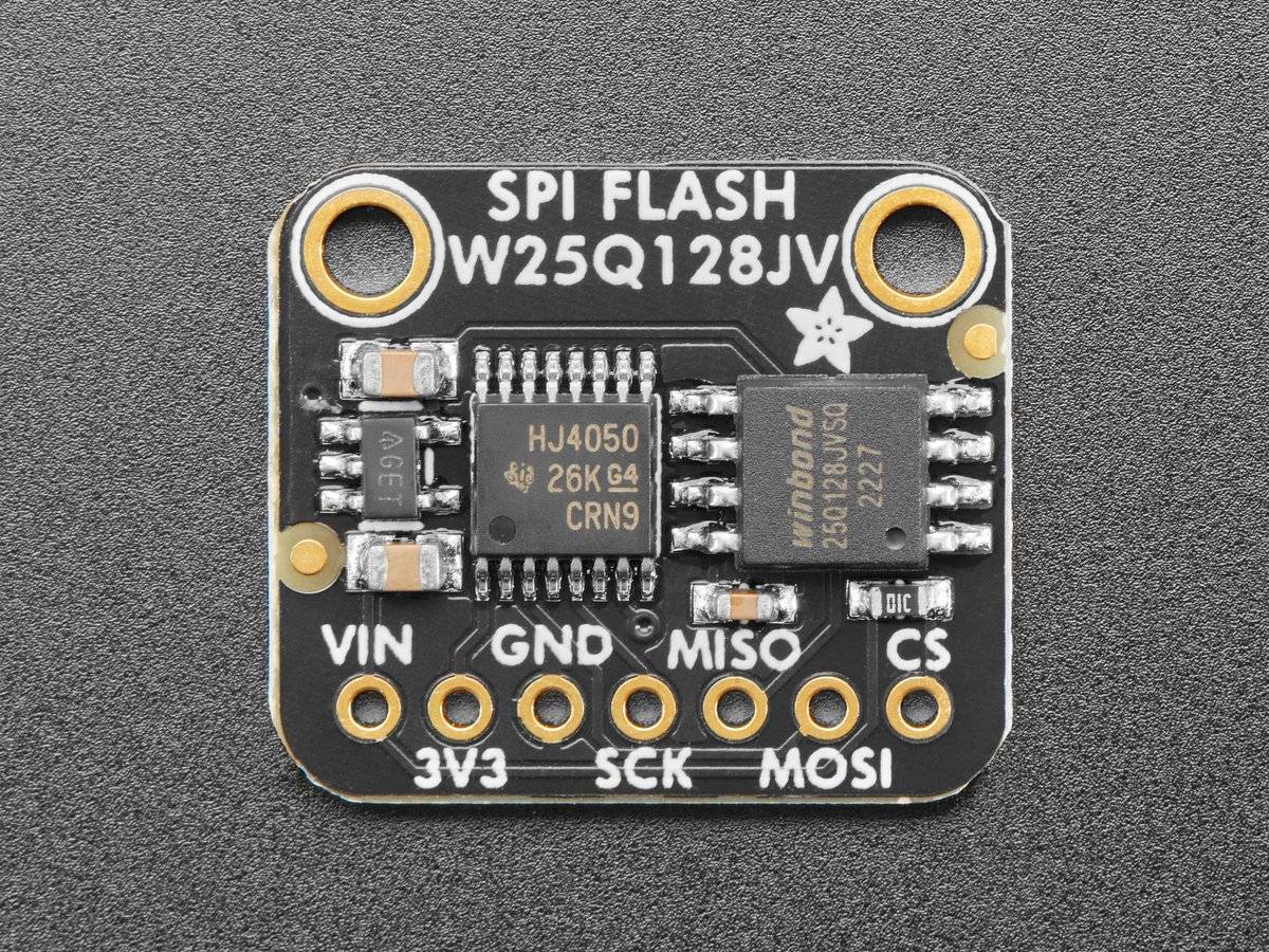 Adafruit SPI FLASH Breakout W25Q128 Chip 128MBit 16MByte 5643