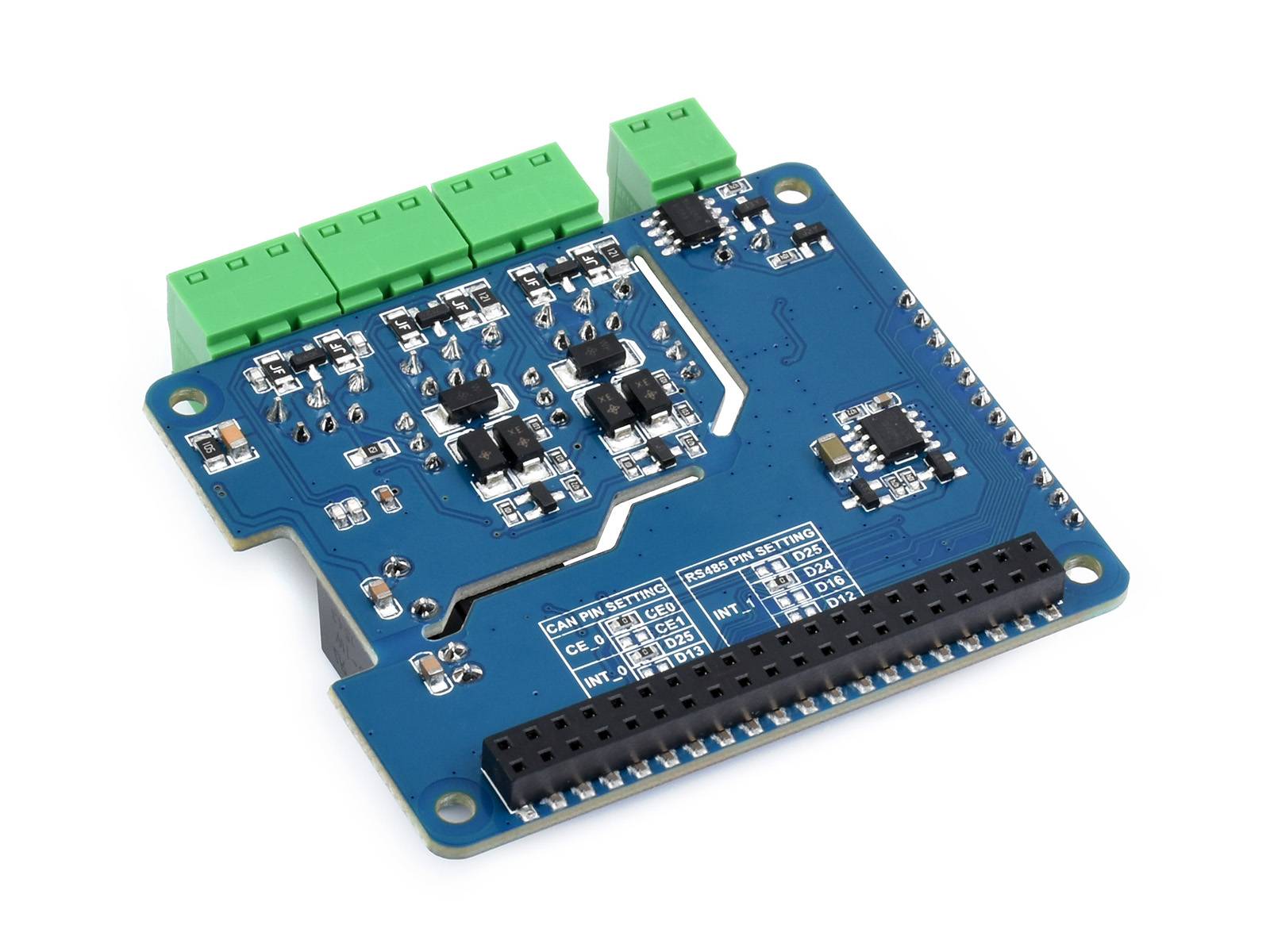 WaveShare Isolated RS485 CAN HAT (B) for Raspberry Pi 2CH RS485 and 1CH CAN