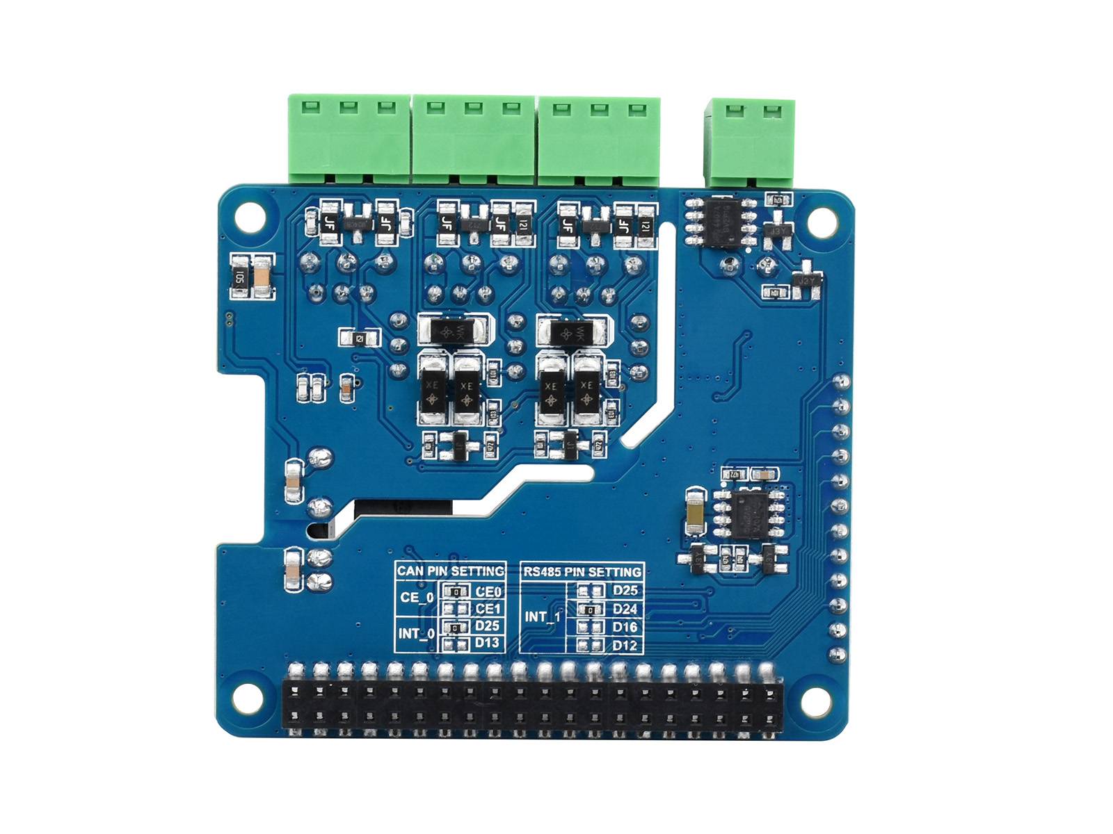 WaveShare Isolated RS485 CAN HAT (B) for Raspberry Pi 2CH RS485 and 1CH CAN