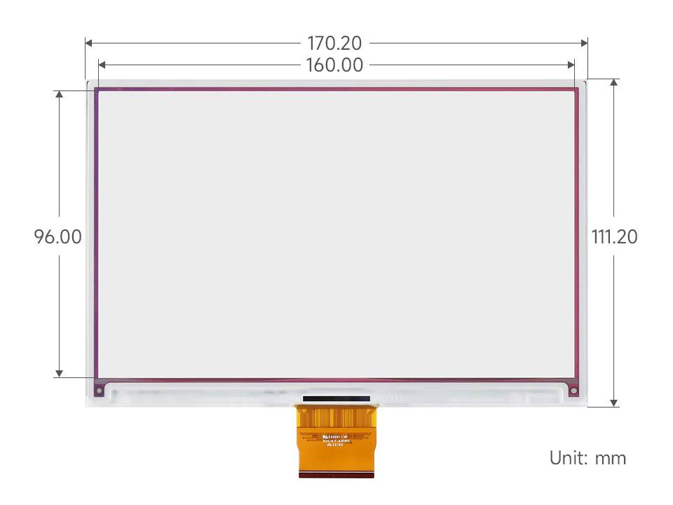 WaveShare 7.3inch ACeP 7-Color E-Paper E-Ink Display Module 800x480 SPI