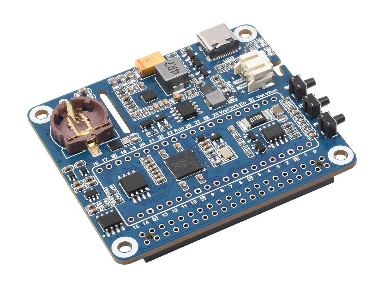 WaveShare Power Management HAT for Raspberry Pi Embedded RTC