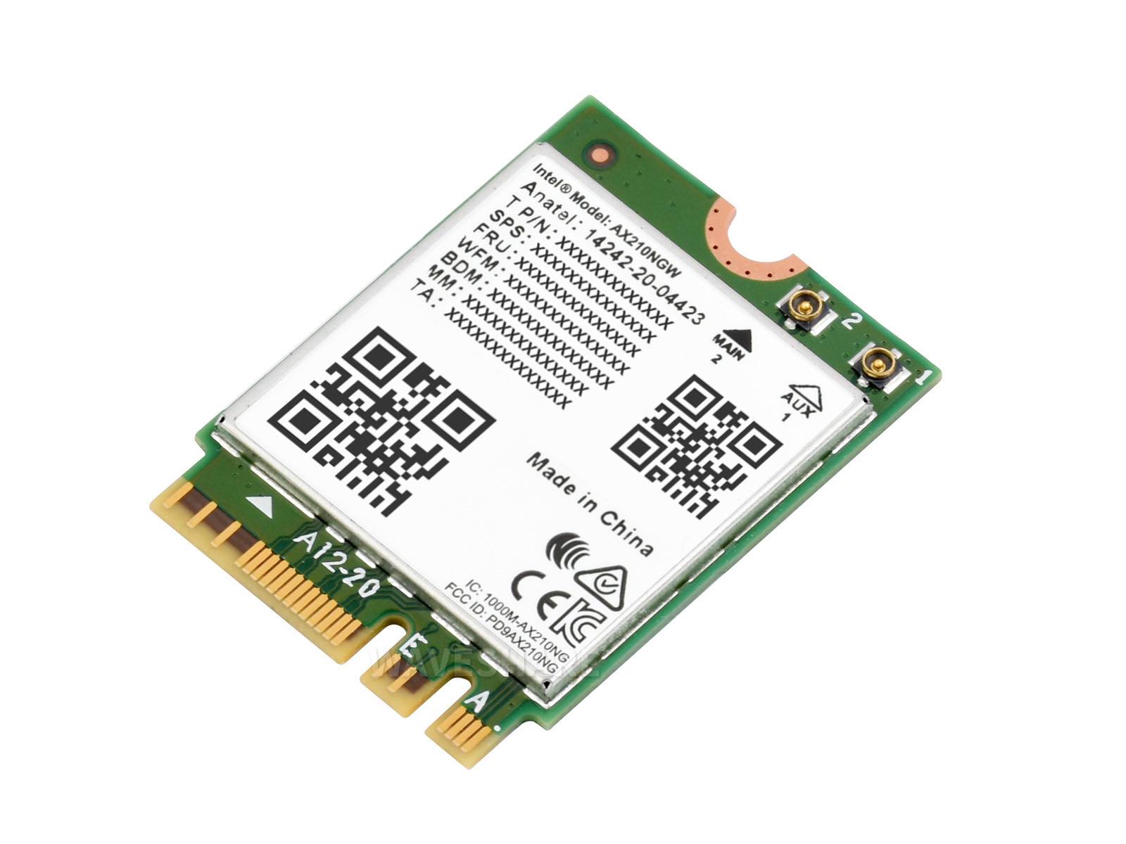 WaveShare Wireless AX210 NIC Gigabit Tri-Band Wi-Fi 6E 802.11AX Bluetooth 5.2