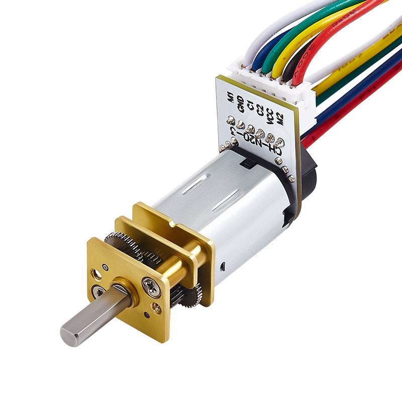 XYT 6V Micro DC Motor DC Gear Motor JGA12-N20 Spur Gear Motor 150rpm with Encoder