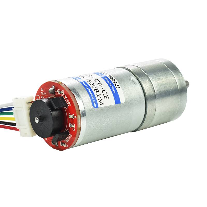 XYT 6V Mini DC Motor DC Gear Motor JGA25-370 Spur Gear Motor 170rpm with Encoder