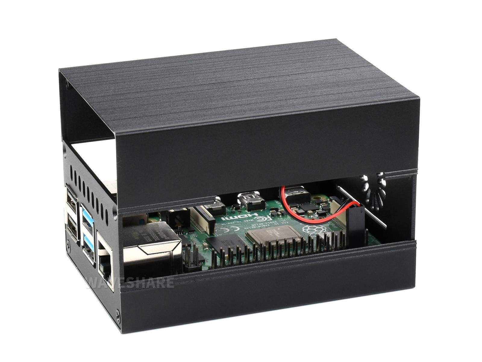 WaveShare Stripe Aluminum Cooling Case for Raspberry Pi 4