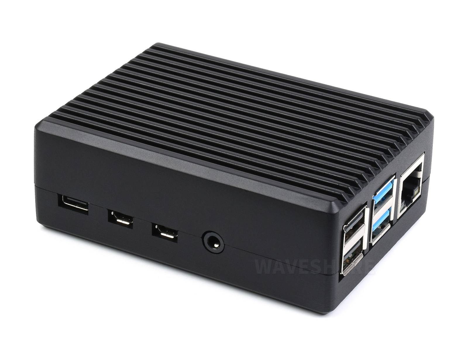 WaveShare Aluminum Stripe Grooved Case for Raspberry Pi 4 Inner Heatsink Pillars