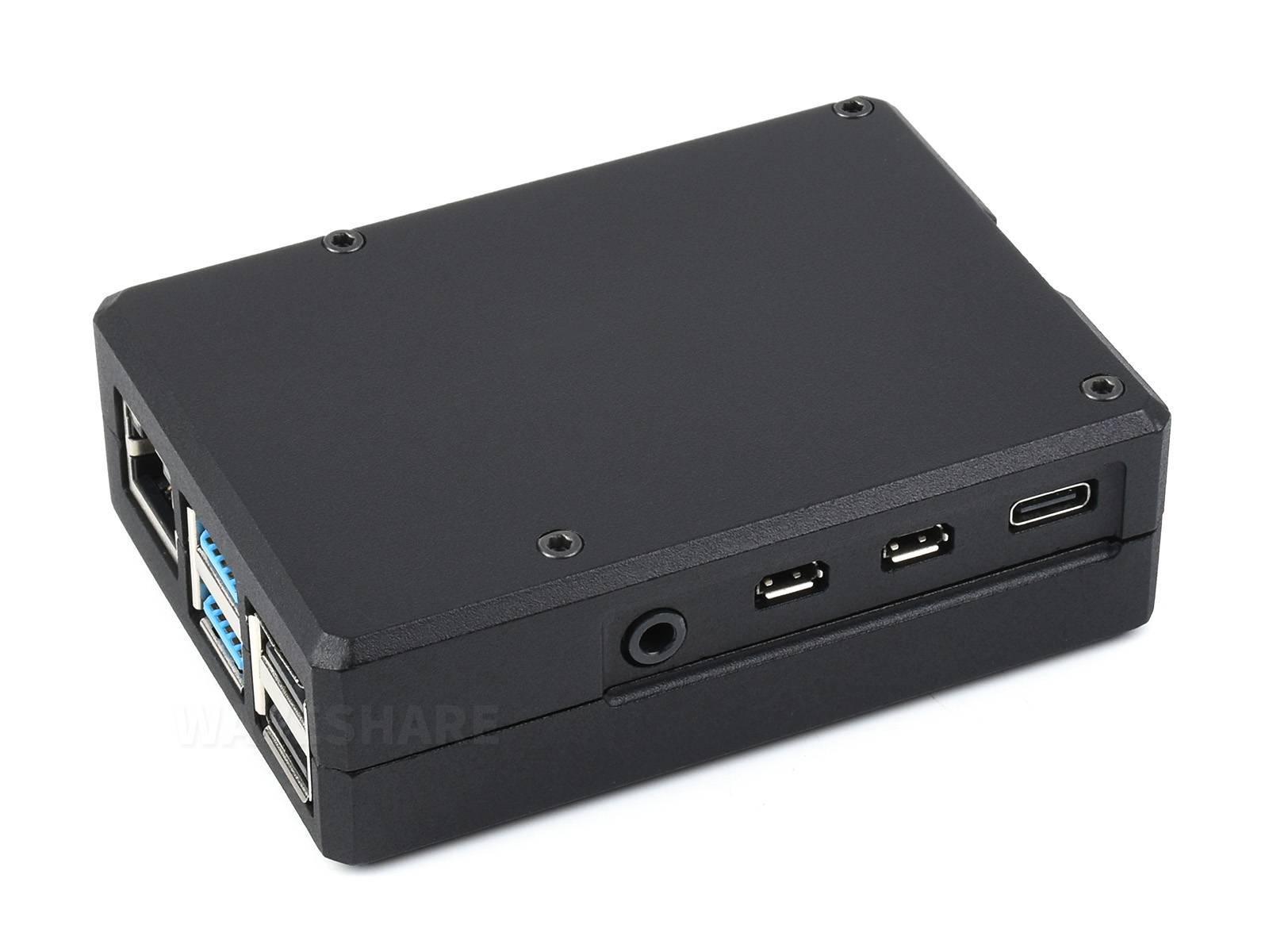 WaveShare Aluminum Grid Grooved Case for Raspberry Pi 4 Inner Heatsink Pillars