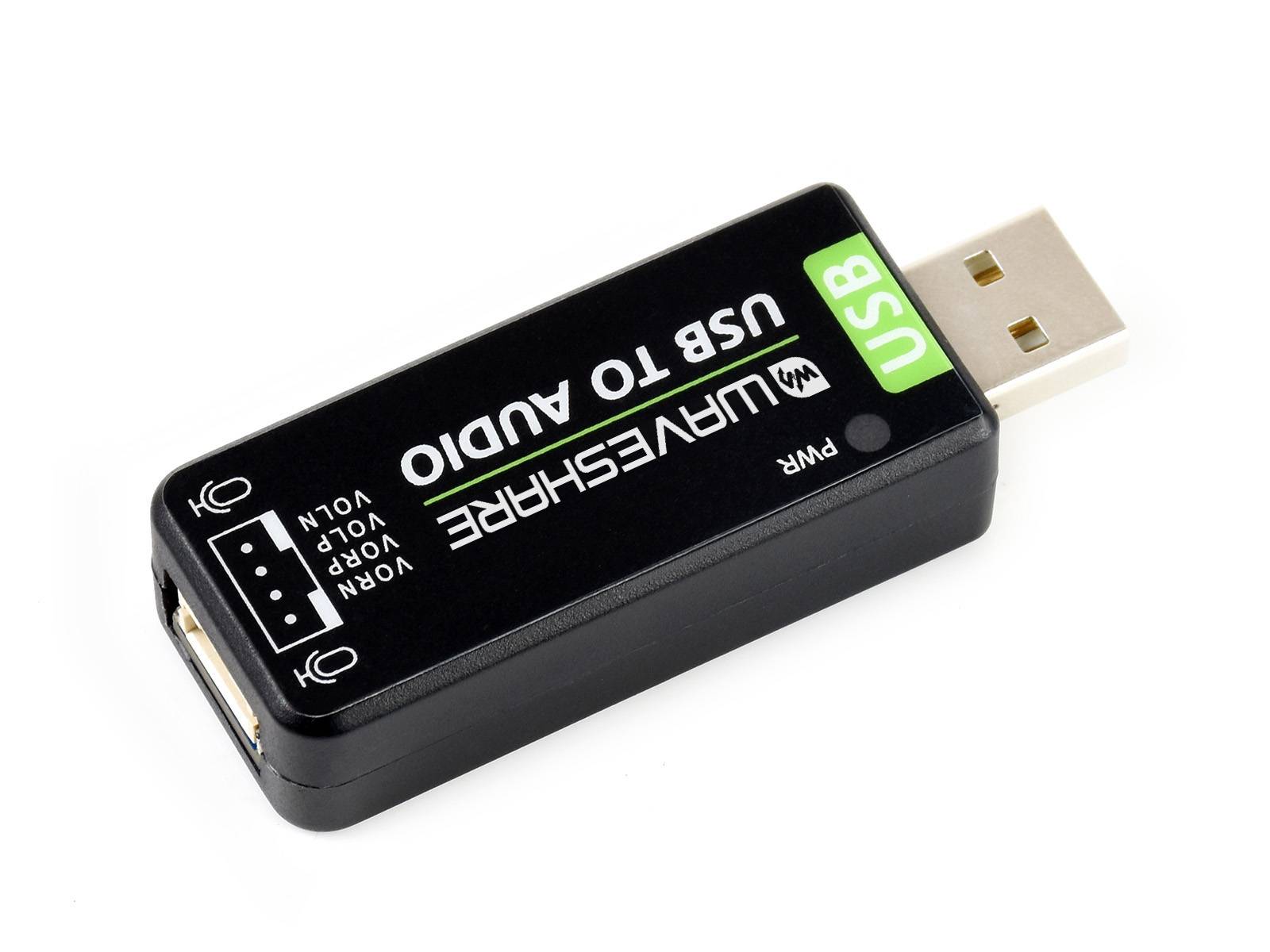 WaveShare USB Sound Card for Raspberry Pi Jetson Nano Driver-Free 18833