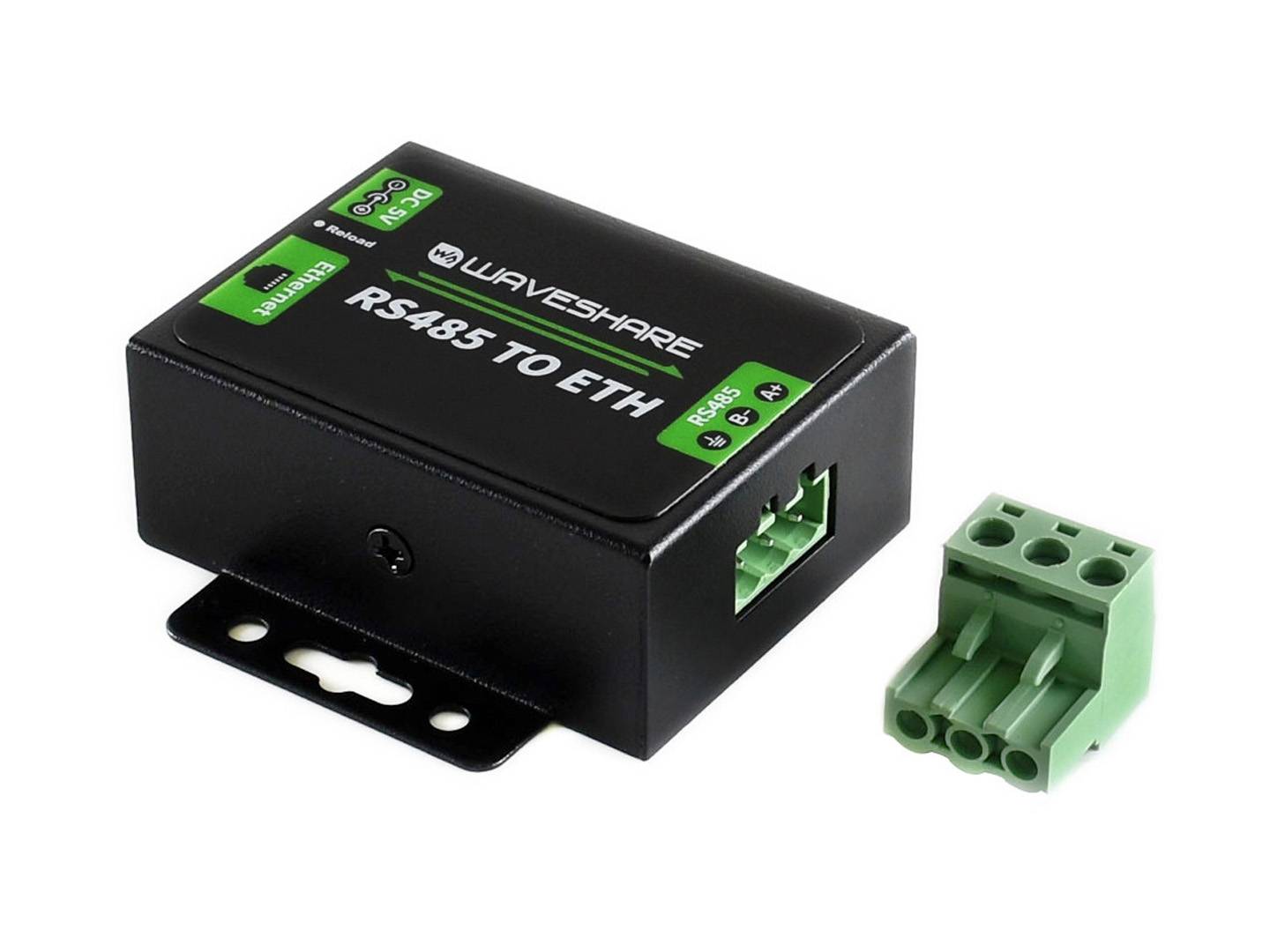 WaveShare RS485 to Ethernet Converter with EU Power Adapter 16529